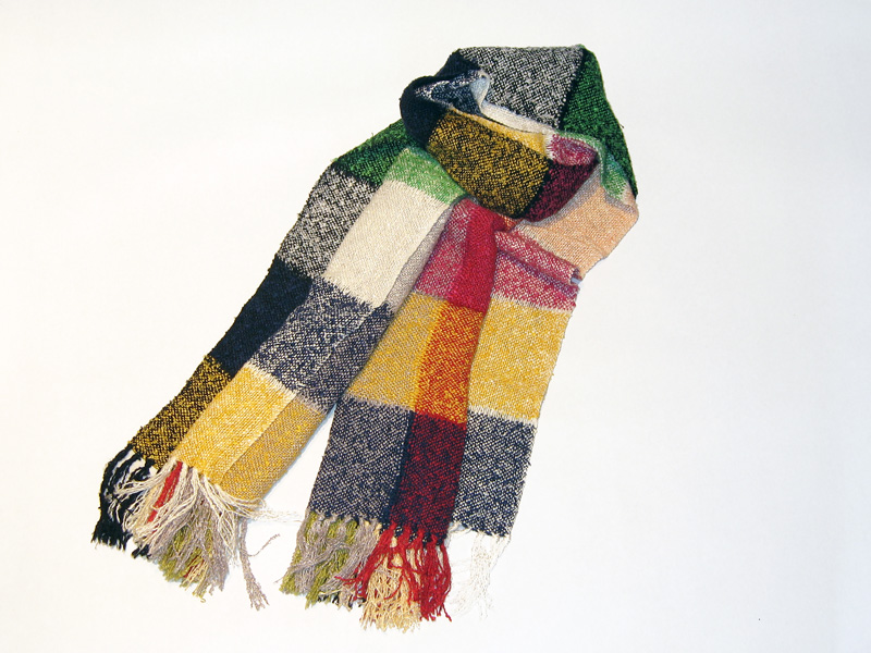 真綿6色格子ストール